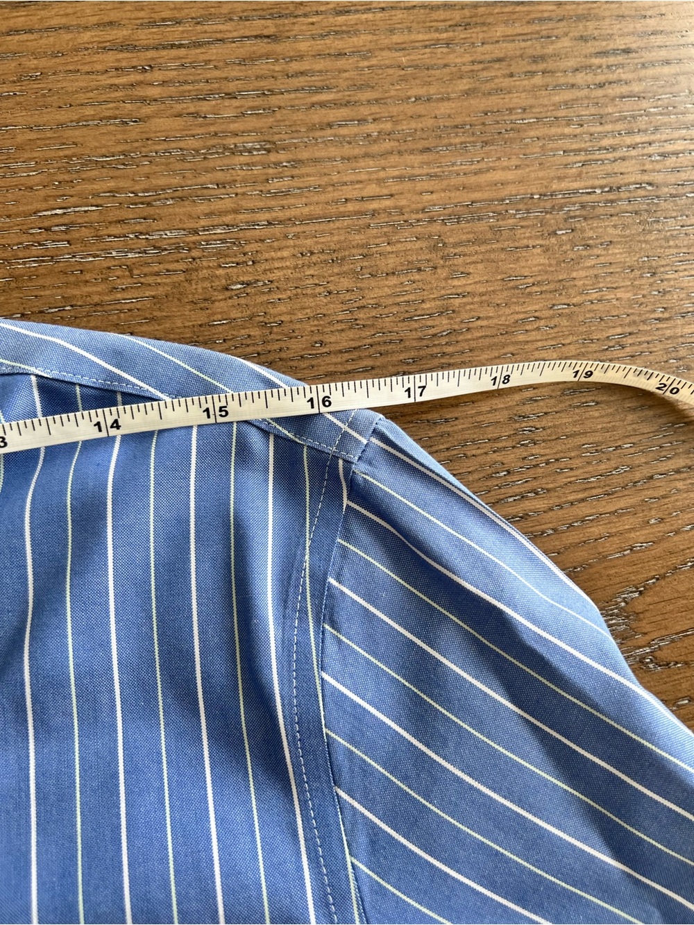 Brooks Brothers Classic Blue Pinstripe Fitted Dress Shirt Size 6 - Picture 5 of 10